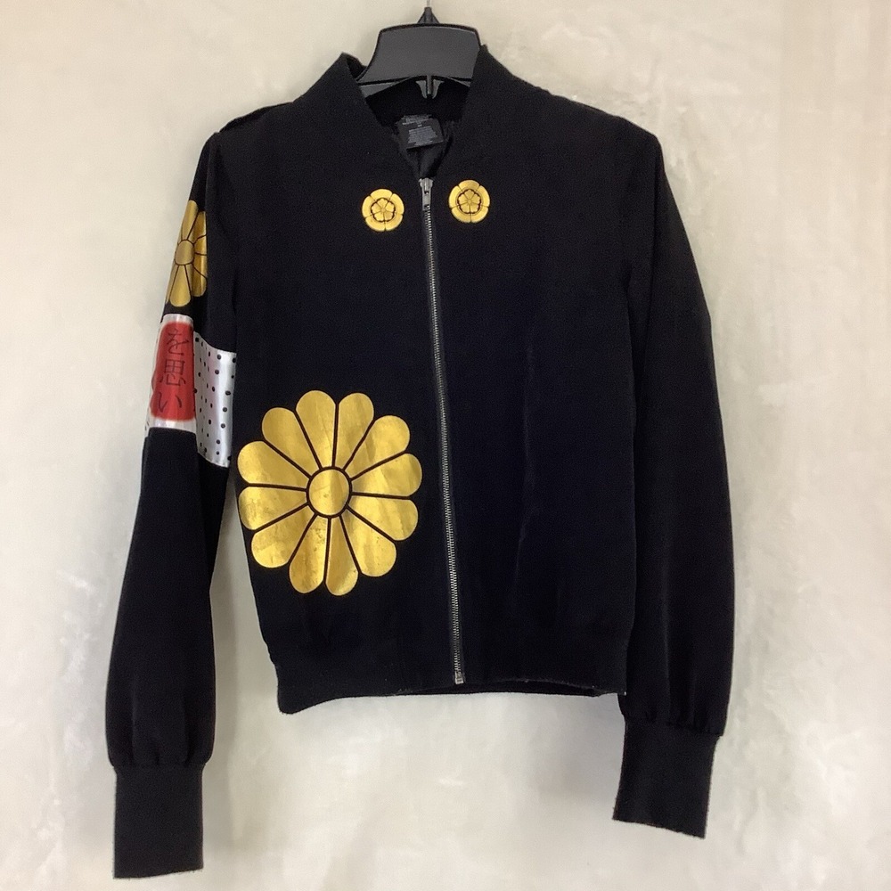 DC Comics Suicide Squad Women's Katana Jacket Bomber Black ZipUp Size Small